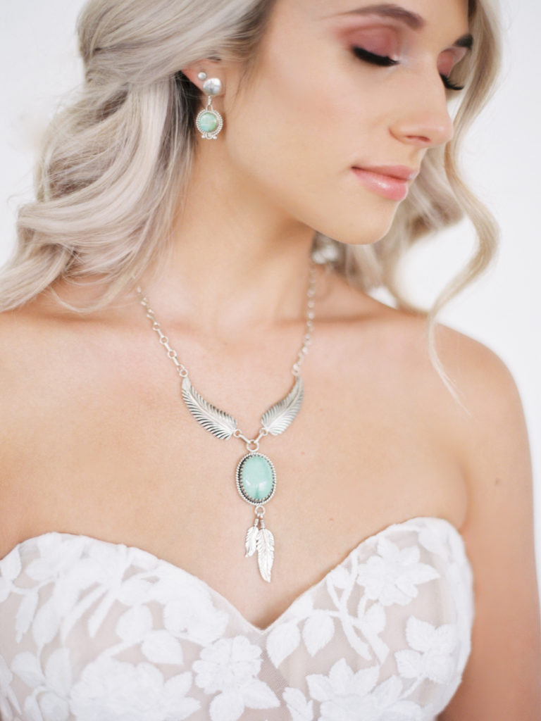 Turquoise bridal jewelry